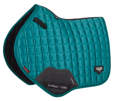 LeMieux® Loire Satin Classic Close Contact Square - Peacock / Large - Square Pads
