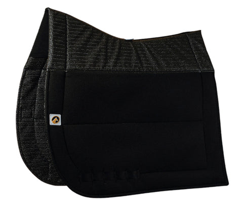 EcoGold® Secure™ Dressage Pad - Black / Standard - Square Pads