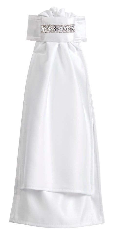 All Tied Up Fancy Stock Tie - Multi Pearl White / N/A - Stock Ties & Ties