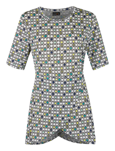Kerrits® Ladies’ Crossrail Tunic - Emerald Deco Bits / 1X - Casual Shirts