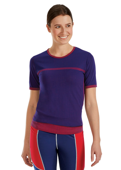 DS Ladies’ Mesh Knit Seamless Tee