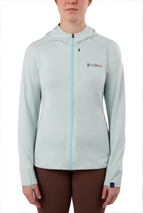 Irideon® Ladies’ Himalayer™ Hoodie - Graphite/Mint / Xs - Sweaters & Sweatshirts