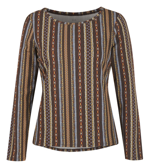 EQL by Kerrits® Ladies’ Organic Cotton Long Sleeve Print Top