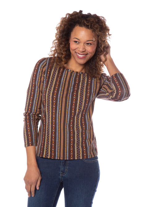 EQL by Kerrits® Ladies’ Organic Cotton Long Sleeve Print Top