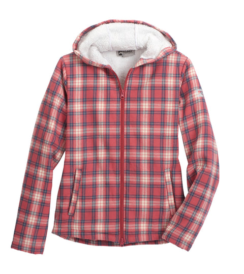 Riding Sport™ Ladies’ Lancaster Sherpa-Lined Flannel Hoodie