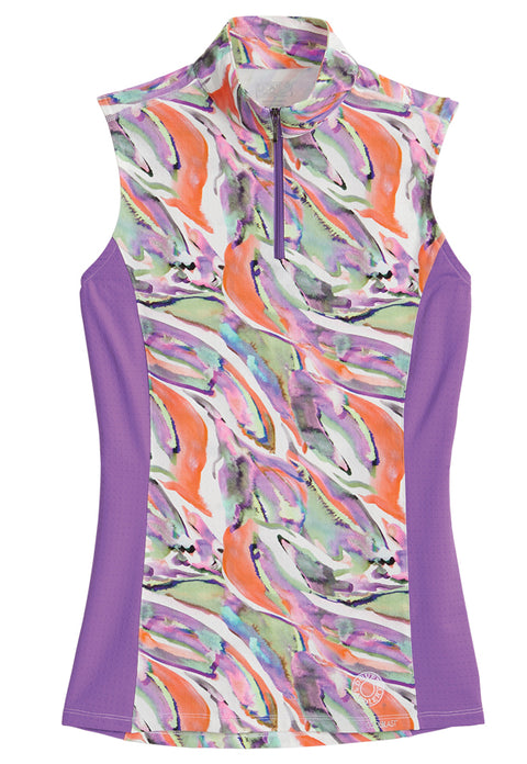 CoolBlast® 100 Ladies’ Lakeland Sleeveless Print Shirt