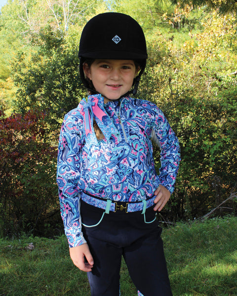 Belle & Bow Equestrian Girls’ Long Sleeve Sun Shirt