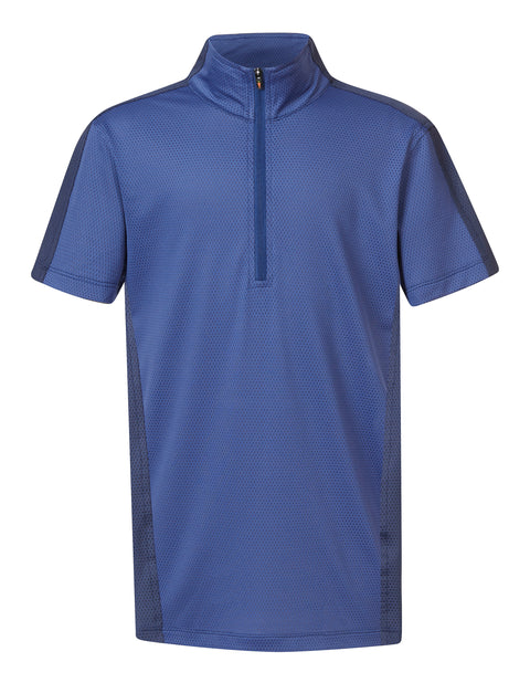 Kerrits® Kids’ Always Cool IceFil® Short Sleeve Solid Shirt - True Blue / Xs - Childs Casual Shirts