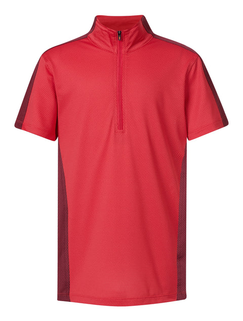 Kerrits® Kids’ Always Cool IceFil® Short Sleeve Solid Shirt - Cherry / Xs - Childs Casual Shirts