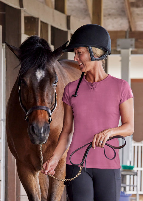Noble Equestrian™ Ladies’ Breeze Short Sleeve Henley