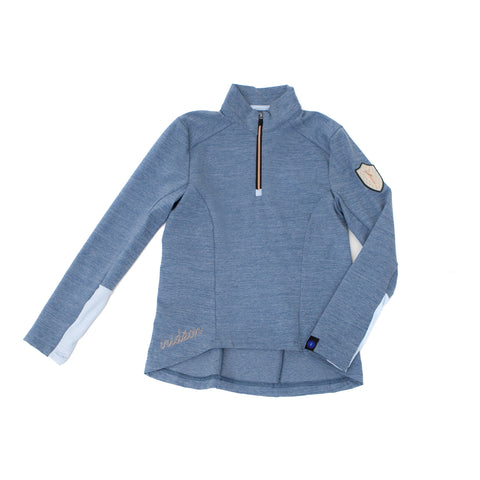 Irideon® Kids’ Radiant Half-Zip Pullover - Blue Print / S - Childs Casual Shirts
