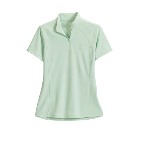 Riding Sport™ Ladies’ Airflow Quarter-Zip Solid Short Sleeve Shirt