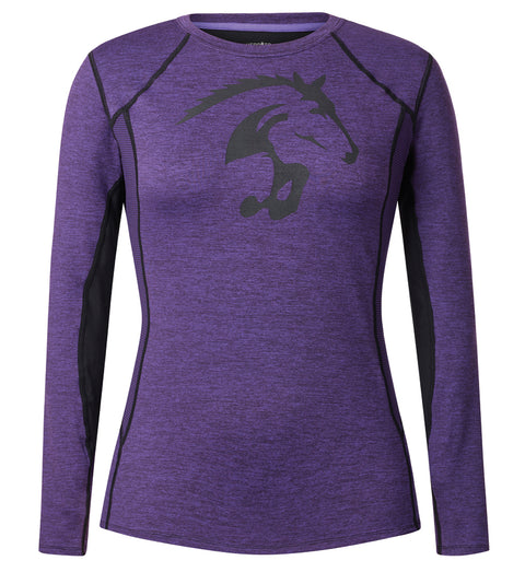 Kerrits® Ladies’ Crescent Base Layer Top - Huckleberry / Xs - Casual Shirts