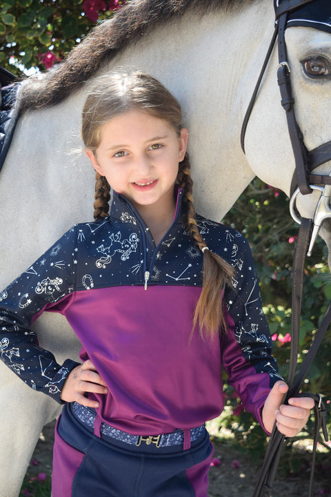 Belle & Bow Equestrian Girls’ Fleece Pullover