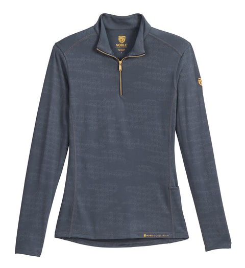 Noble Equestrian™ Ladies’ Willow Long Sleeve Shirt - Ombre Blue / Xs - Casual Shirts