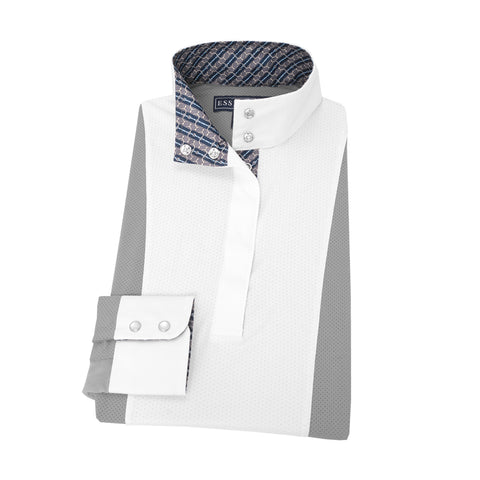 Essex Classics Ladies’ Luna Performance Long Sleeve Show Shirt - Spurs/Straps / S - Show Shirts