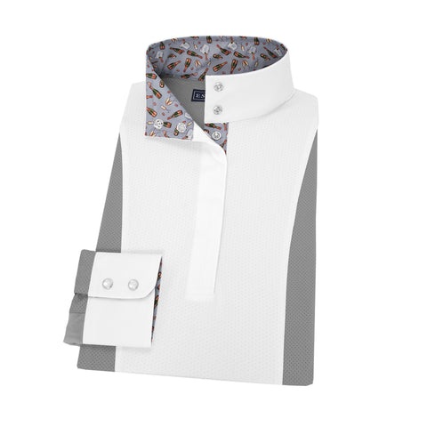 Essex Classics Ladies’ Luna Performance Long Sleeve Show Shirt - A Toast To The New Year / Xs - Show Shirts