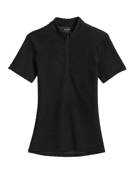 IconEQ™ Ladies’ Clinic Short Sleeve Shirt - Black / Xxs - Casual Shirts