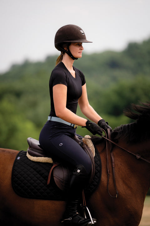 TKEQ Ladies’ Kennedy Seamless Short Sleeve Top