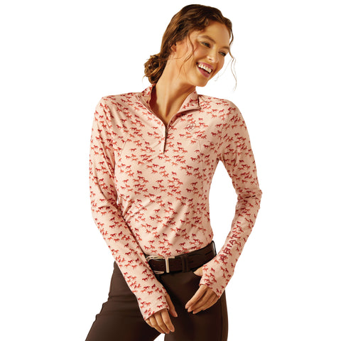 Ariat® Ladies’ Lowell Long Sleeve Print Shirt - Scattering Horses / Xs - Casual Shirts