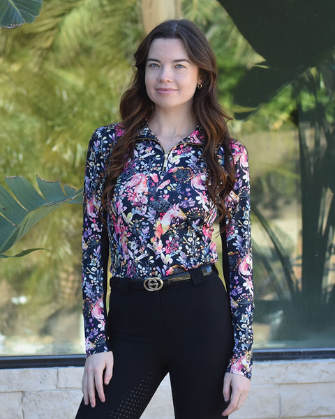 Dancing Equestrian Ladies’ Equus Garden Long Sleeve Shirt