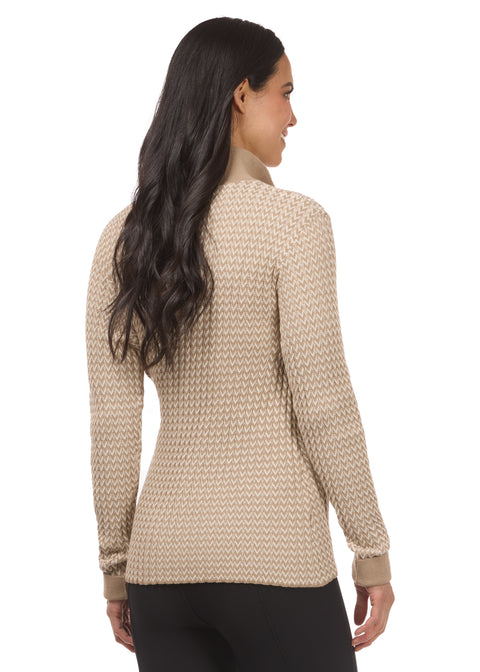 Kerrits® Quarter-Zip Herringbone Sweater