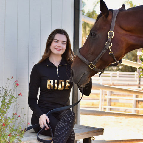 Dancing Equestrian Ladies’ "Ride" Long-Sleeve Base Layer Shirt