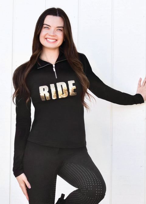 Dancing Equestrian Ladies’ "Ride" Long-Sleeve Base Layer Shirt