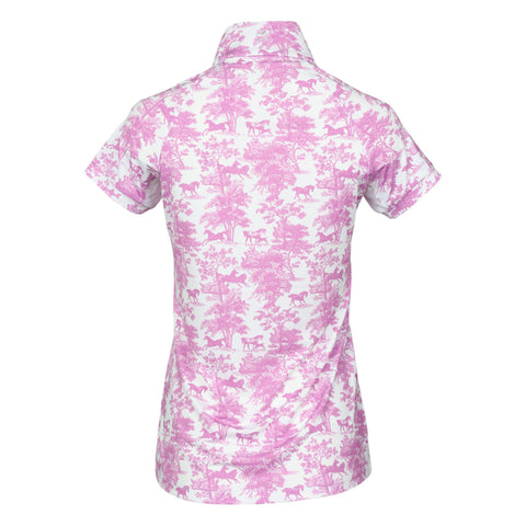 Dapplebay Equestrian Toile Short-Sleeve Sun Shirt