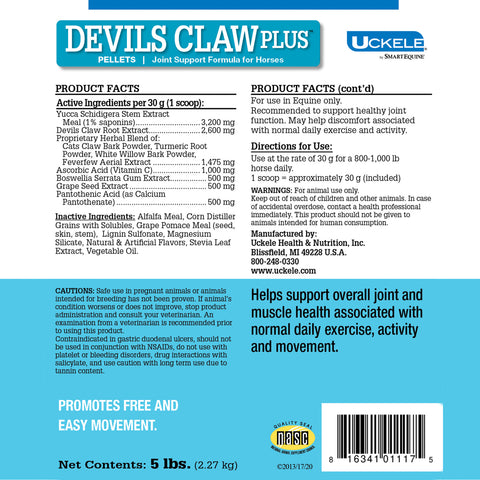 Uckele® by SmartPak® Devil's Claw Plus™ Pellets - 5 lbs.