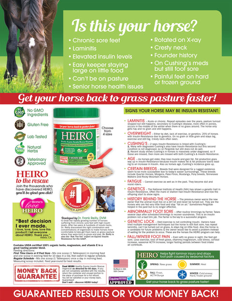 Heiro™ Healthy Equine Insulin Rescue Organical