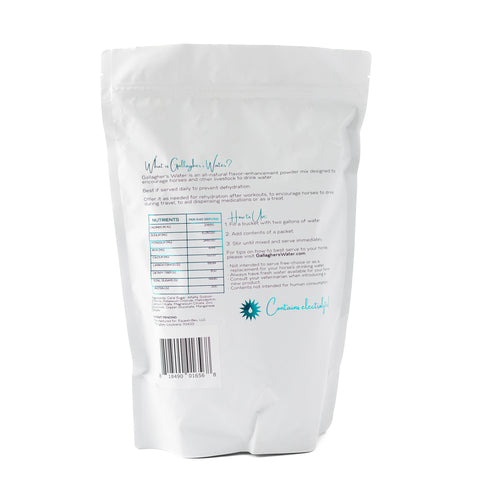 Gallagher’s Water™ All-Natural Equine Hydration Beverage, 12 Sachets