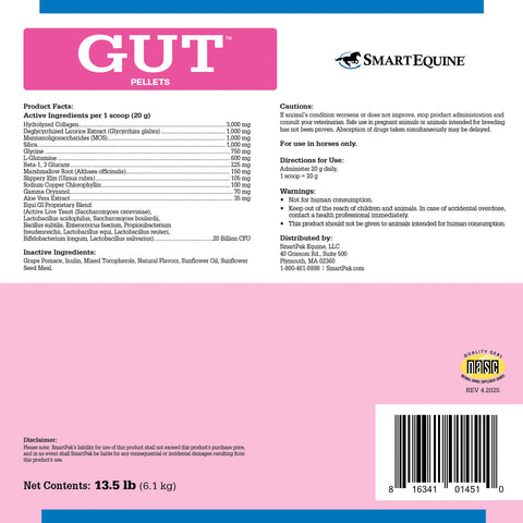 GUT™ Pellets by SmartEquine™ - 13.5 lbs