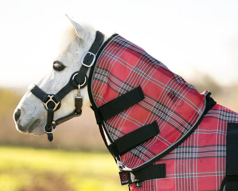 Kensington™ Mini Protective Neck Cover - Deluxe Red / Mini - Turnout Blankets
