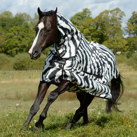 Bucas Zebra Sweet Itch with Full Neck
