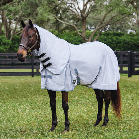 Rider’s International™ Light Mesh Fly Sheet - White/Grey / 72 - Fly Sheets
