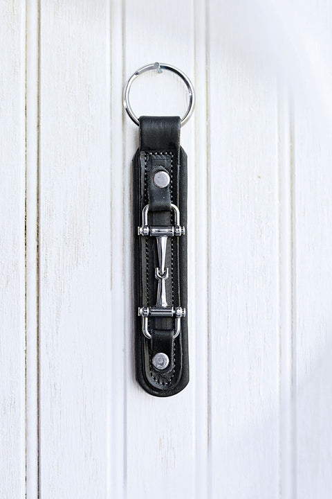 Tory Leather Snaffle Bit Padded Leather Key Chain