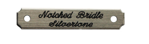 Notched Corner German Silver Bridle Nameplate