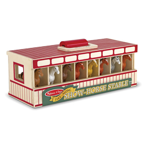 Melissa & Doug® Take-Along Show Horse Stable Play Set