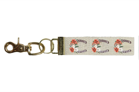 Rustic Marlin™ Key Chain - Floral Horseshoe / One Size - Novelty & Gifts