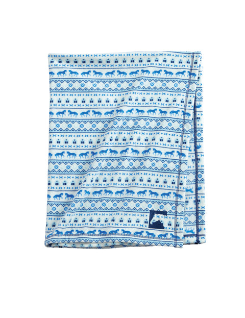 Riding Sport™ Hit the Hay Fleece Throw - Fair Isle Print / One Size - Novelty & Gifts