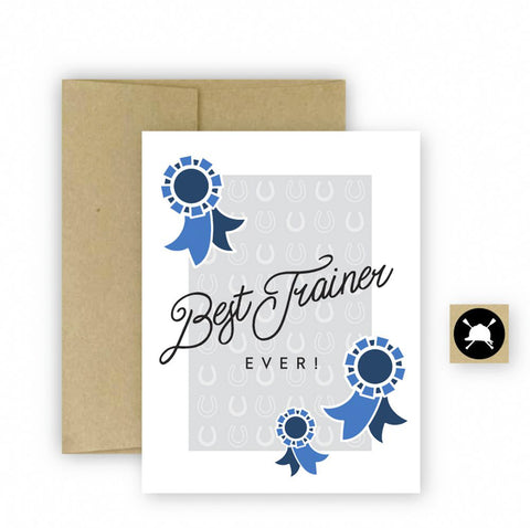 Hunt Seat Paper Co. All-Occasion Greeting Cards - Best Trainer Ever / One Size - Novelty & Gifts