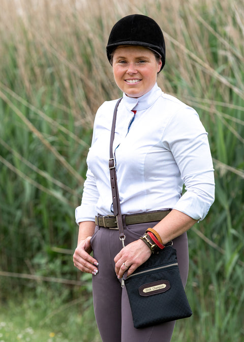 Perri’s® Champion Crossbody Bag with Leather Accents and Nameplate