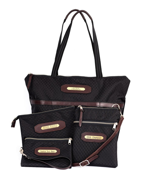 Perri’s® Champion Crossbody Bag with Leather Accents and Nameplate
