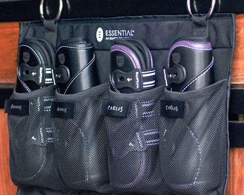 EquiFit® Essential Hanging 24-Pocket Horse Boot Organizer with ID Patches