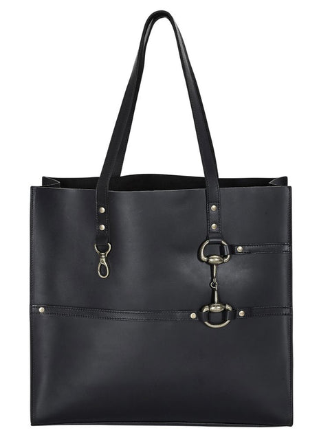 Snaffle Bit Leather Tote Bag