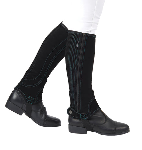 Dublin® Children's Easy-Care Contrast Stitch Half Chaps