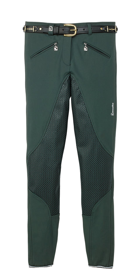 Cavallo® Ladies’ Caja Grip Full-Seat Breech - Green / 24 - Full Seat Breeches
