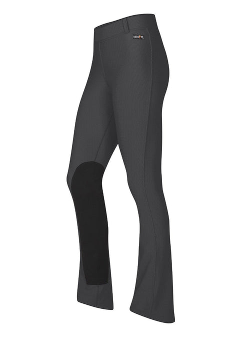 Kerrits Ladies’ Tall Microcord™ Bootcut Pocket Knee-Patch Breech - Obsidian / 1X - Knee Patch Breeches
