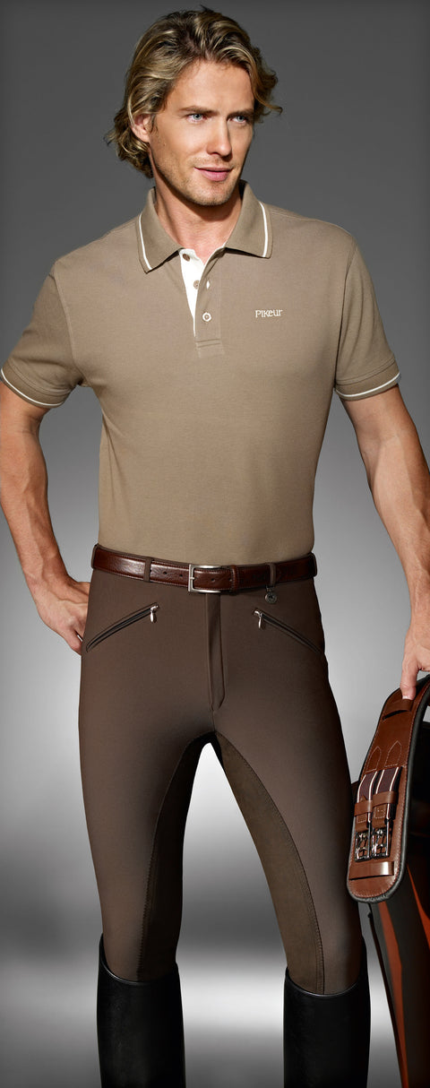Pikeur® Men’s Liostro Breeches - Dark Brown / 40 Reg - Mens Breeches